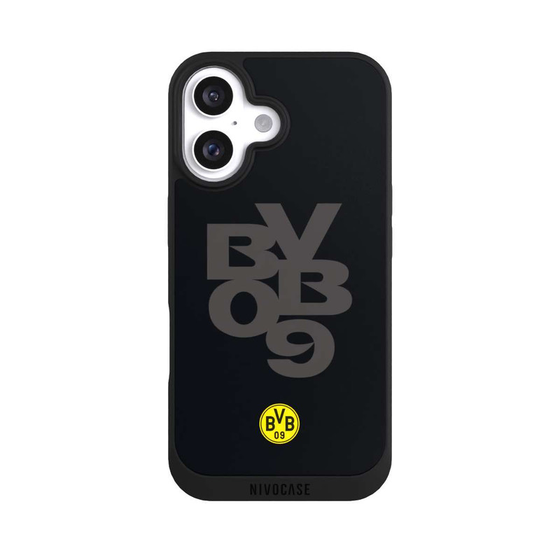 iPhone 16 NIVOpure BVB09 Grau Schwarz