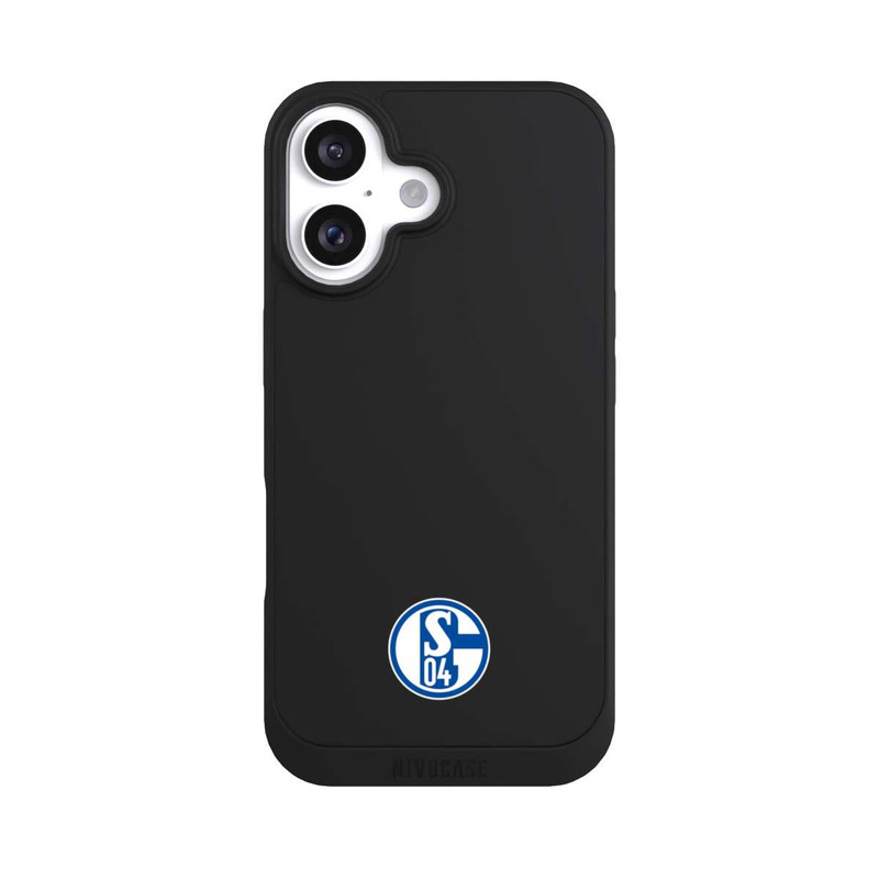 iPhone 16 NIVOpure FC Schalke 04 Logo Klein Transparent