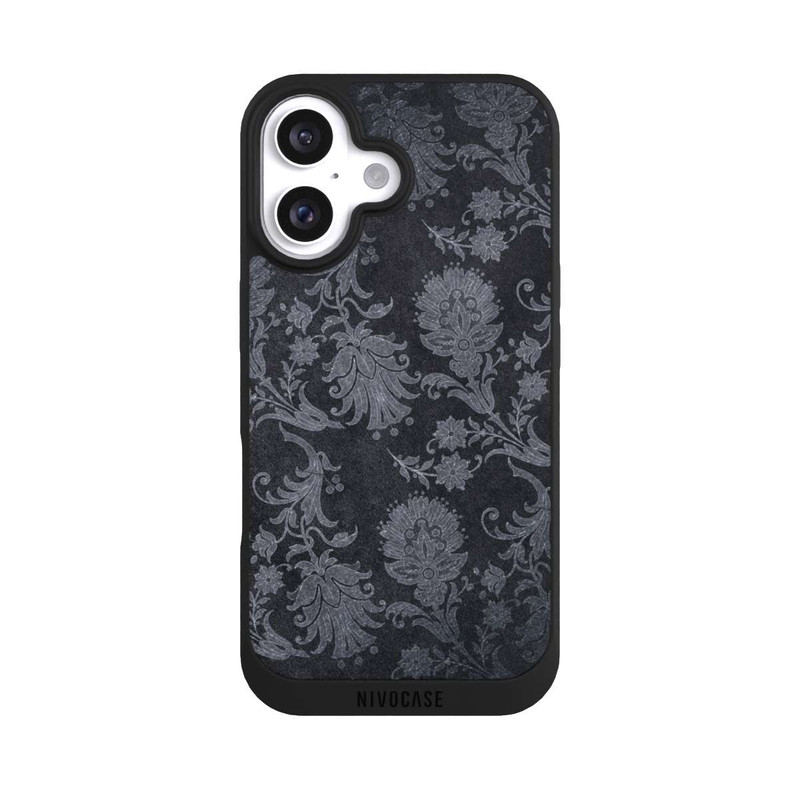 iPhone 16 NIVOpure Königlich schwarze Tapete