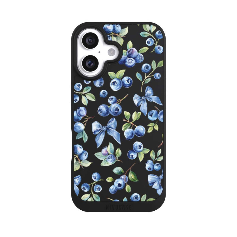 iPhone 16 NIVOpure Blaubeere Schleifen Transparent mit KI