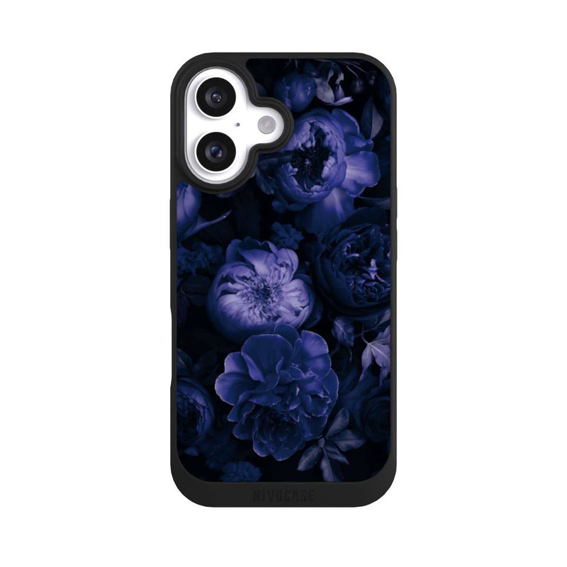 iPhone 16 NIVOpure Victorian Grandeur Large Flowers Purple Mit KI