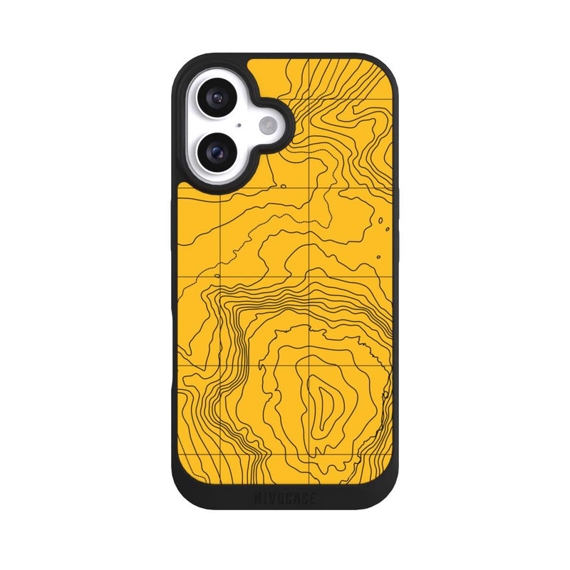 iPhone 16 NIVOpure Berg gelbe Linien