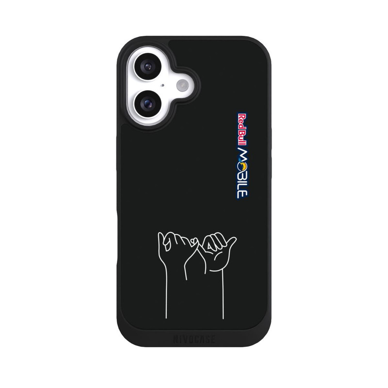 iPhone 16 NIVOpure Red Bull MOBILE Hände