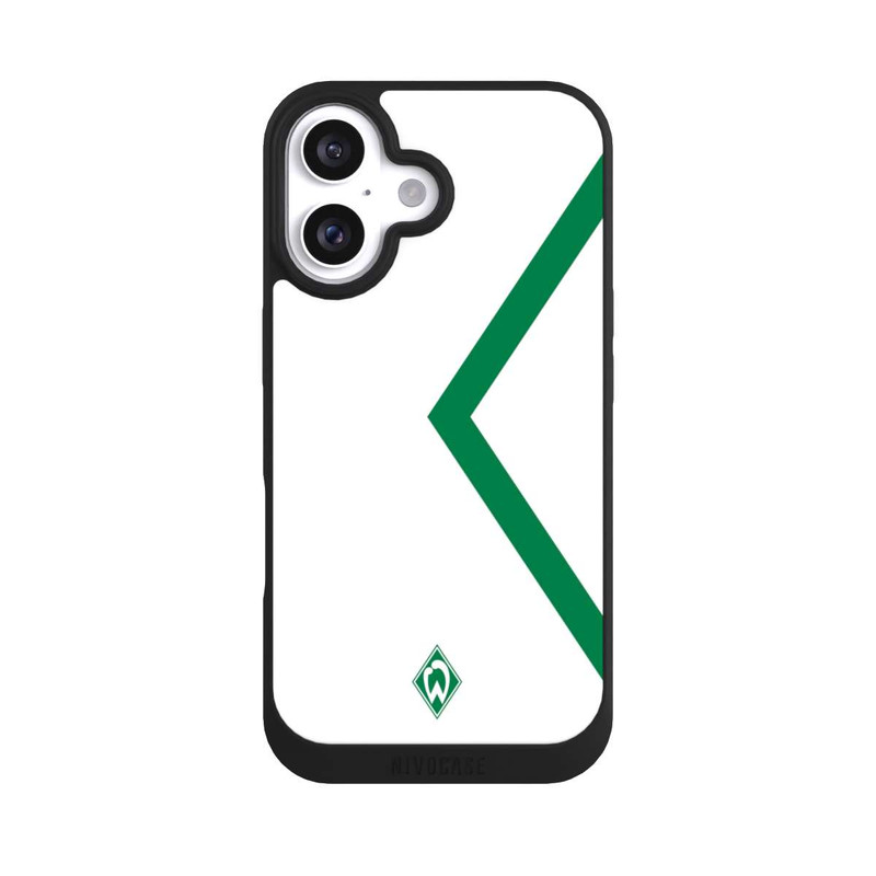 iPhone 16 NIVOpure Werder Bremen Rautenelement Grün