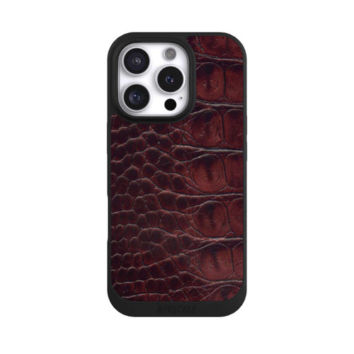 Apple iPhone 16 Pro NIVOpure Cuir de Crocodile