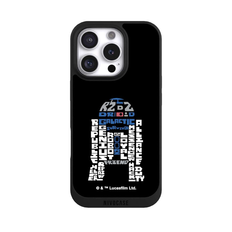 iPhone 16 Pro NIVOpure R2-D2 Typo Graphique