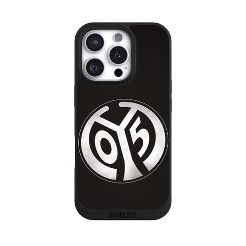 Apple iPhone 16 Pro NIVOpure Mainz 05 Schwarz Grunge