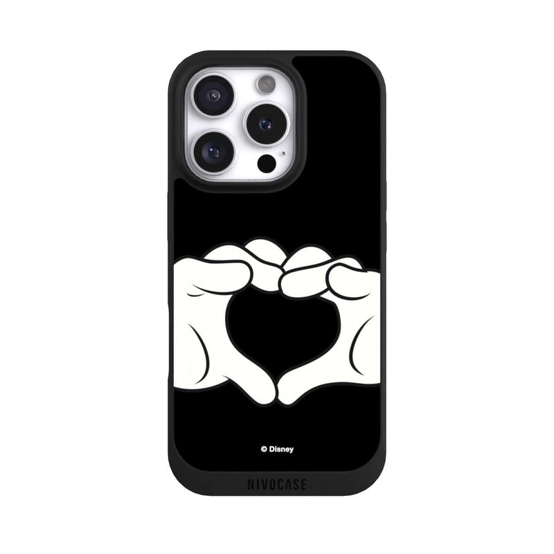 iPhone 16 Pro NIVOpure Cœur Mains Mickey et Minnie