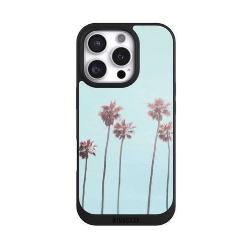 Apple iPhone 16 Pro NIVOpure Paradis des palmiers de plage rose