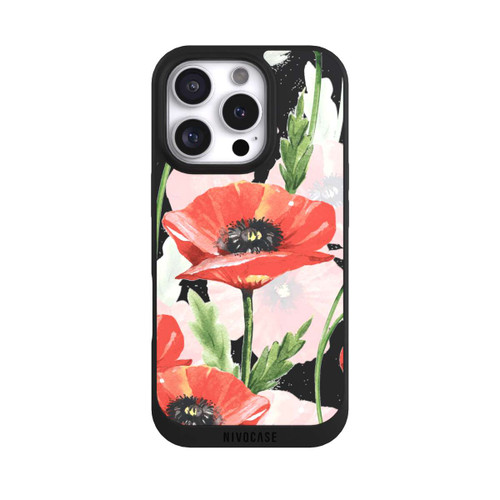 Apple iPhone 16 Pro NIVOpure Prairie de Coquelicots sans Fond 
