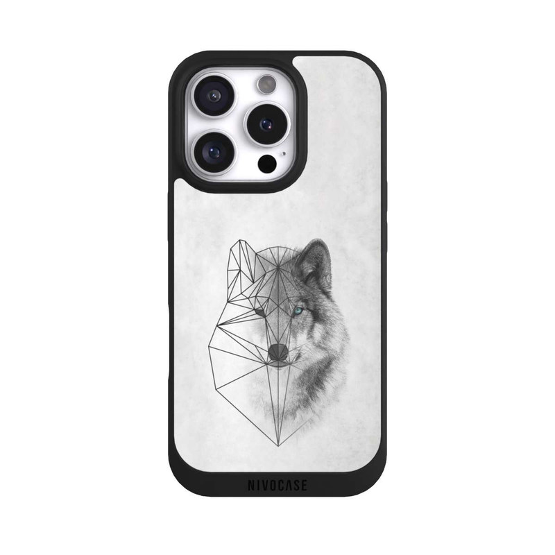 iPhone 16 Pro NIVOpure Polygonaler Wolf