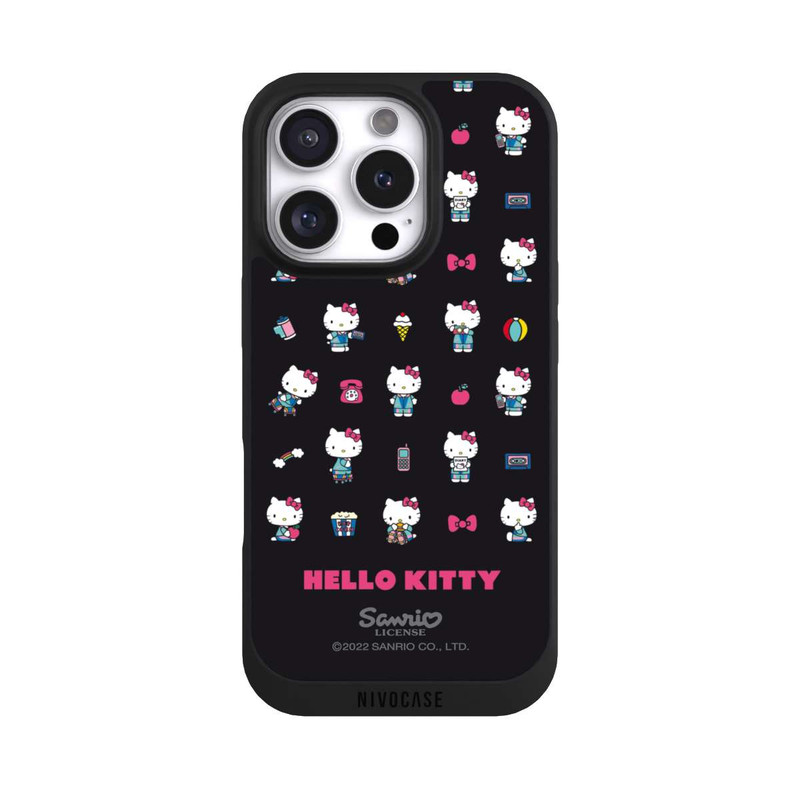 iPhone 16 Pro NIVOpure Hello Kitty 90s Schwarz