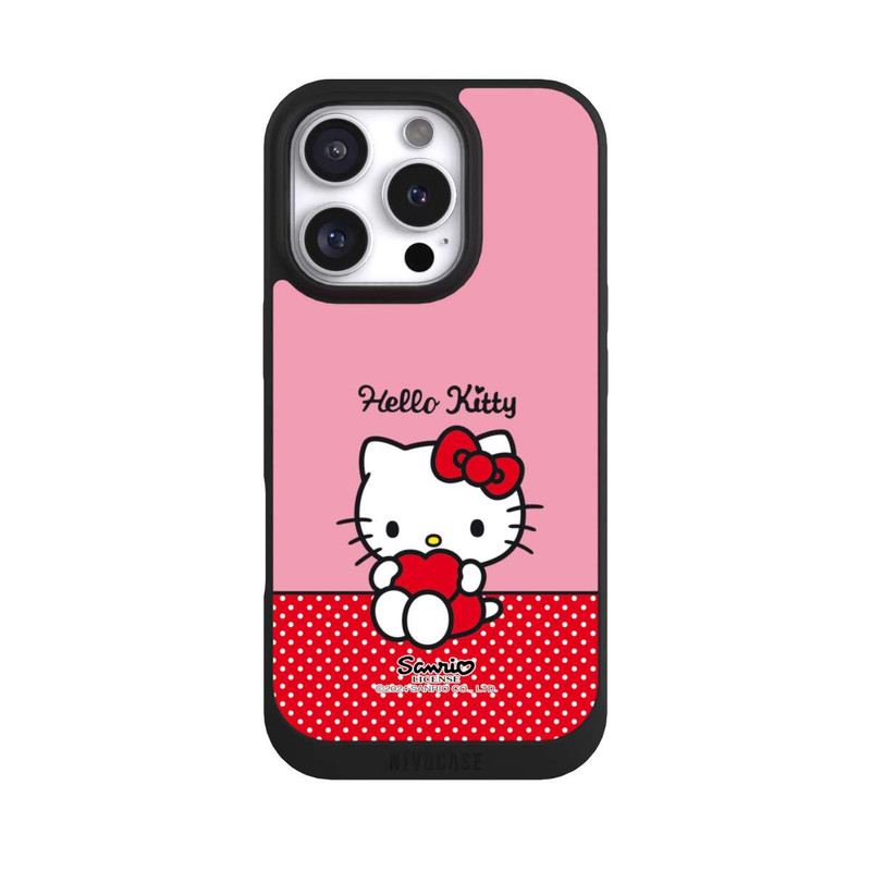 iPhone 16 Pro NIVOpure Hello Kitty sitzend mit Herz