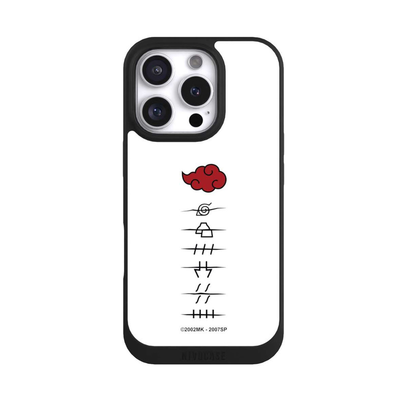 iPhone 16 Pro NIVOpure Symboles blancs des membres d'Akatsuki
