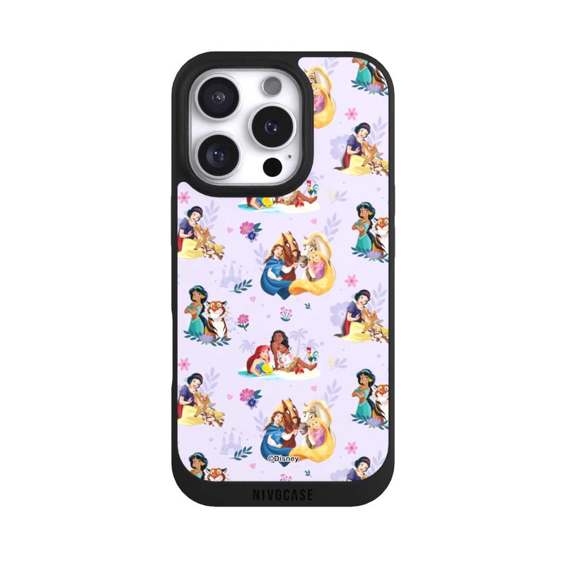 iPhone 16 Pro NIVOpure Princess Floral Pattern Purple