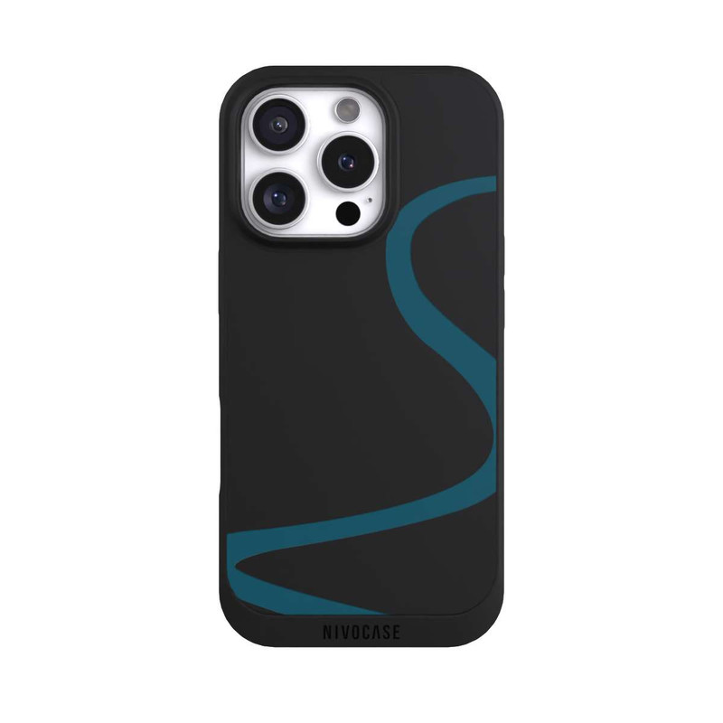 iPhone 16 Pro NIVOpure Blue Line Transparent