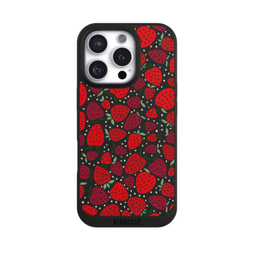 Apple iPhone 16 Pro NIVOpure Strawberry Pattern Comic Transparent