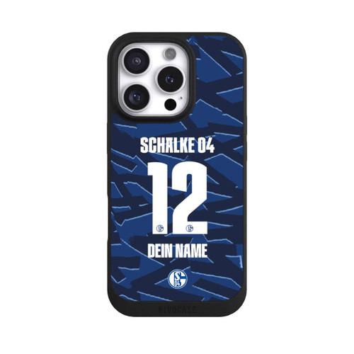 Apple iPhone 16 Pro NIVOpure Schalke 04 Trikot Personalisierbar 25-26