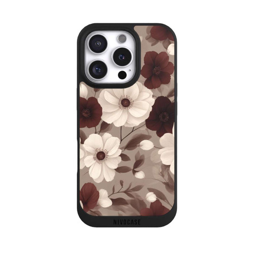 Apple iPhone 16 Pro NIVOpure Negative Flower Bordeaux White with AI