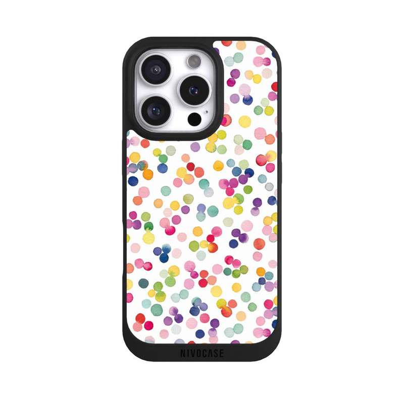 iPhone 16 Pro NIVOpure Watercolor Dots Colorful