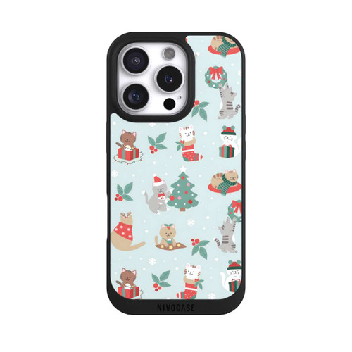 Apple iPhone 16 Pro NIVOpure Chats Festifs dans un Payage d'Hivernal
