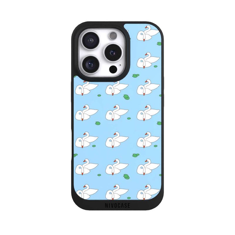 iPhone 16 Pro NIVOpure Ducks Pattern Blue Pond