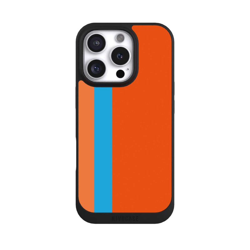 iPhone 16 Pro NIVOpure Orange and Blue Stripes