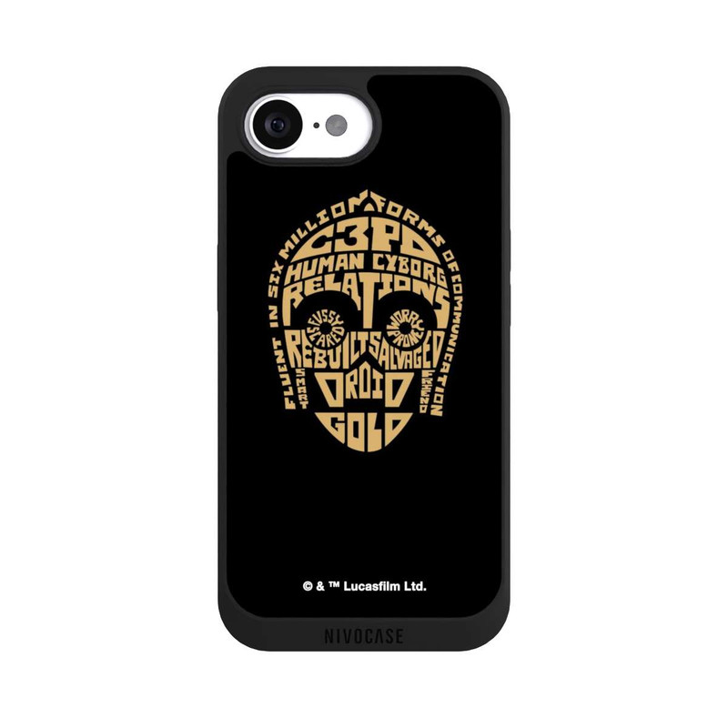 iPhone 16e NIVOpure C3PO Typo Grafisch