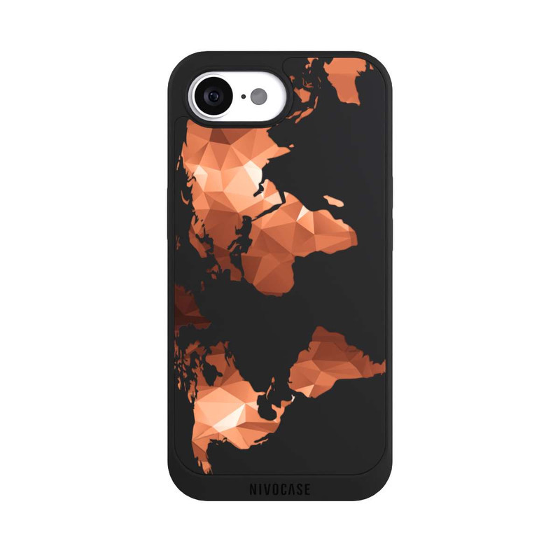 iPhone 16e NIVOpure Worldmap Triangle ohne Hintergrund