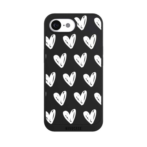 Apple iPhone 16e NIVOpure Coeurs blancs transparente