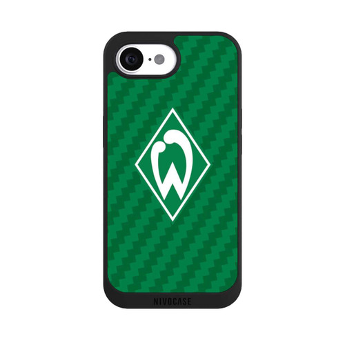Apple iPhone 16e NIVOpure Carbonlook - Werder Bremen