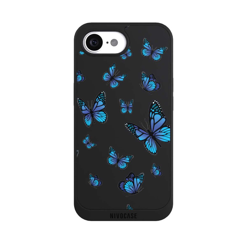 iPhone 16e NIVOpure Butterfly Pattern Transparent