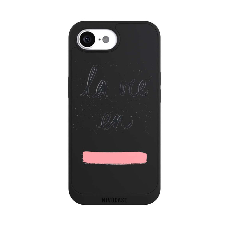 iPhone 16e NIVOpure La vie en Pink Transparent
