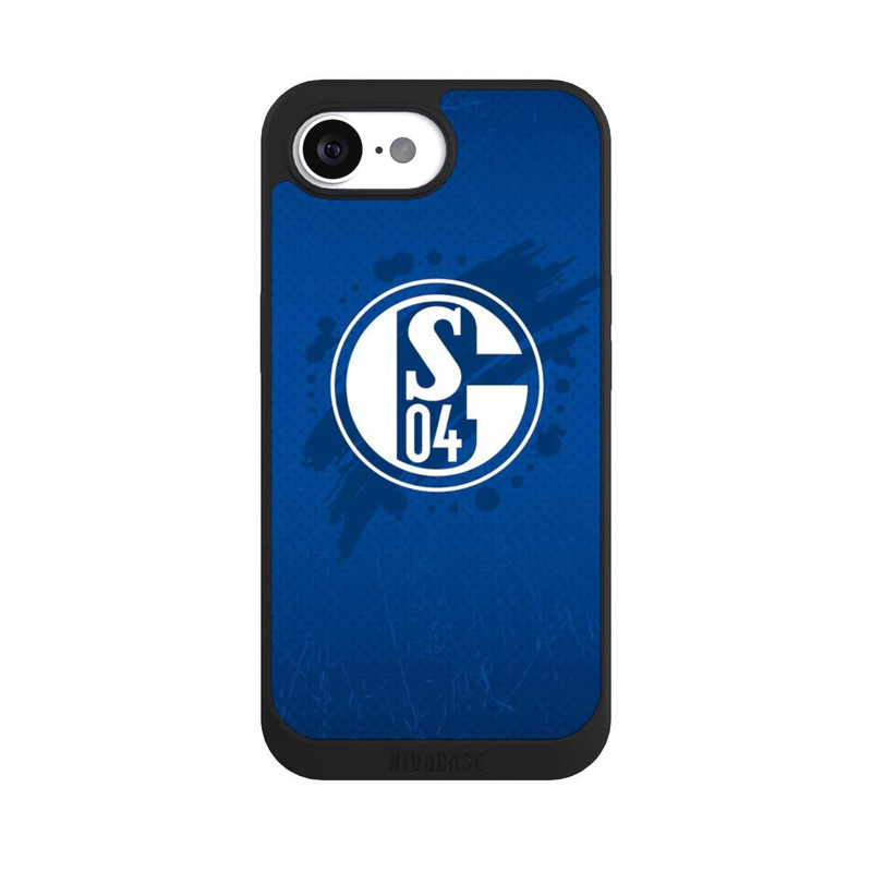 iPhone 16e NIVOpure Schalke 04 Farbe Fleck Blau
