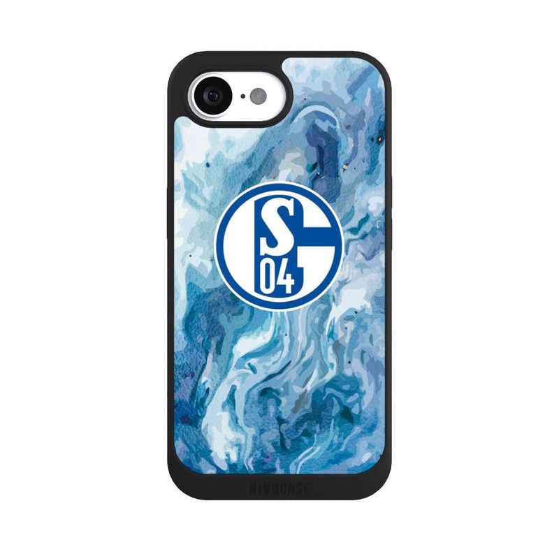 iPhone 16e NIVOpure Schalke 04 Flüssig Blau