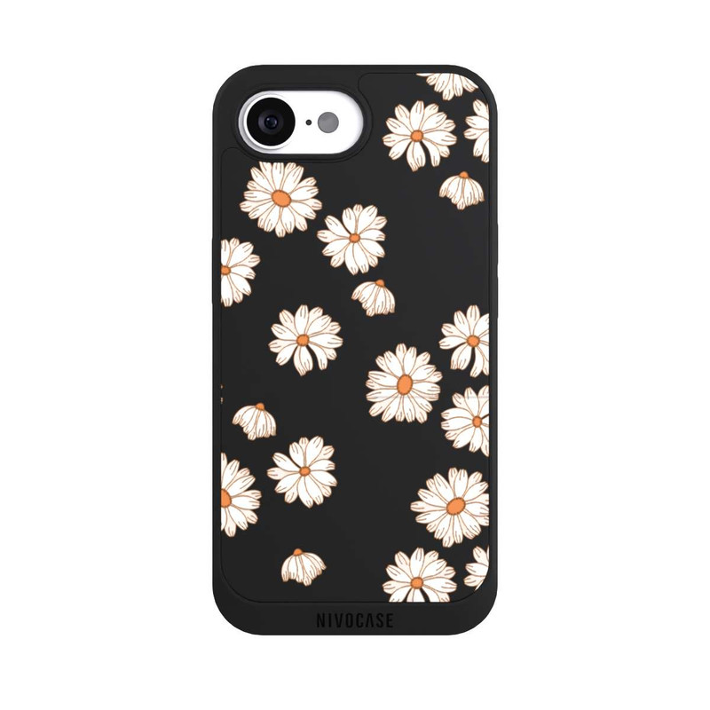 iPhone 16e NIVOpure Flowerpower Tapete Weiss