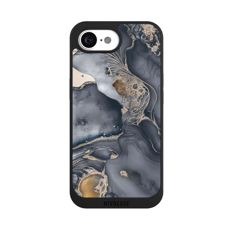 iPhone 16e NIVOpure Alcohol Ink Gold Grey