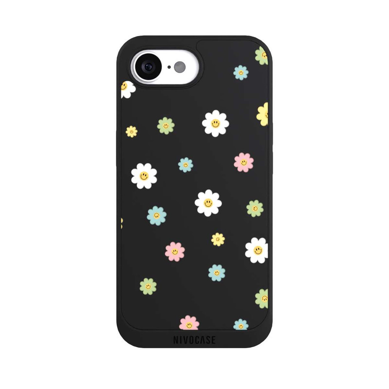 iPhone 16e NIVOpure Flower Power klein transparent