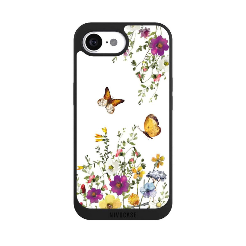 iPhone 16e NIVOpure Butterflies And Colorful Flowers
