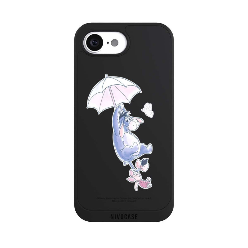 iPhone 16e NIVOpure Winnie Pooh Eeyeore Find Happiness Transparent