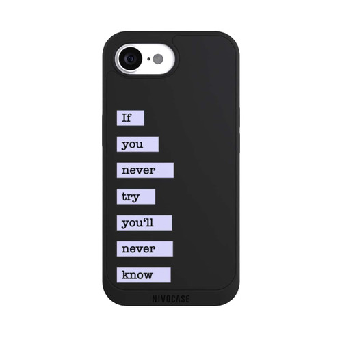 Apple iPhone 16e NIVOpure If You Try Blue Transparent