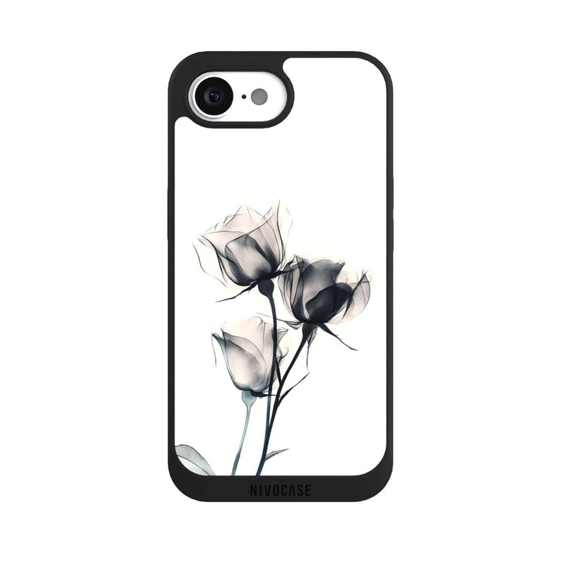 iPhone 16e NIVOpure Fleur noire