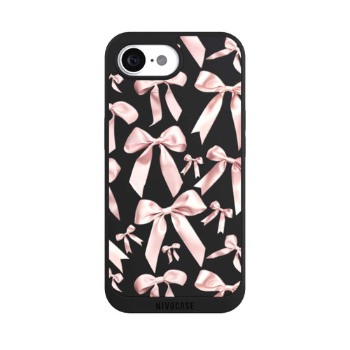 Apple iPhone 16e NIVOpure Noeuds en Satin Rose