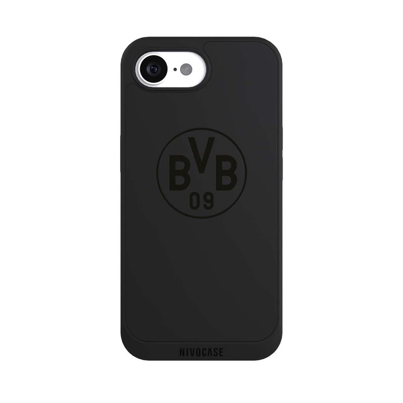 iPhone 16e NIVOpure BVB Logo Schwarz Transparent