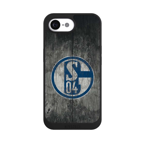 Apple iPhone 16e NIVOpure Schalke 04 Holz Look