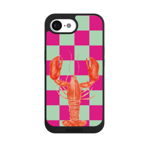 Apple iPhone 16e NIVOpure Pink Checkers Lobster