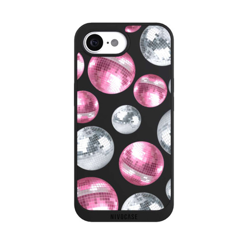Apple iPhone 16e NIVOpure Discokugel Show Pink Transparent