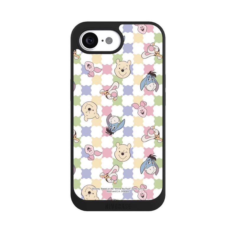 iPhone 16e NIVOpure Winnie Puuh und Freunde farbenfrohes Muster