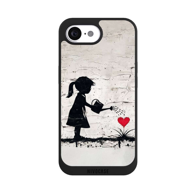 iPhone 16e NIVOpure Girl Watering Bunch of Flowers 