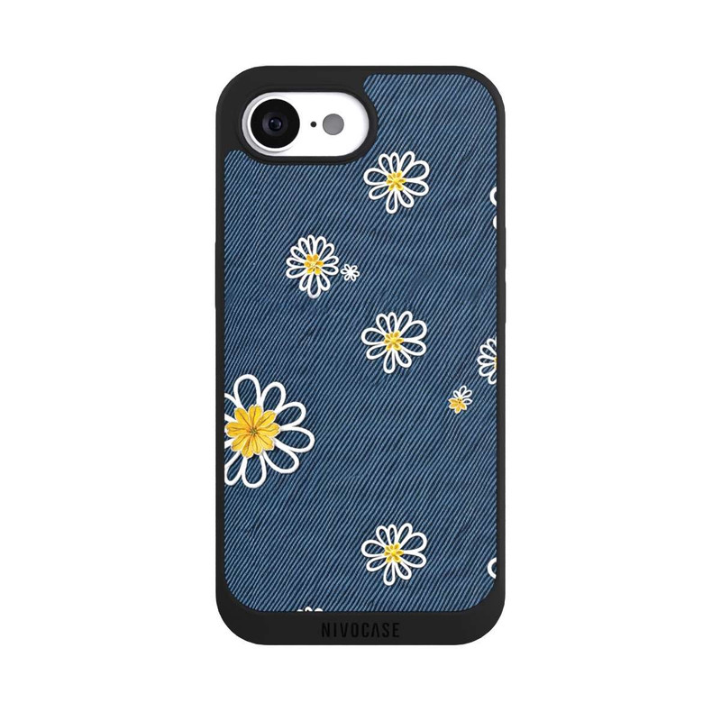 iPhone 16e NIVOpure Jeans Flowers Pattern with AI